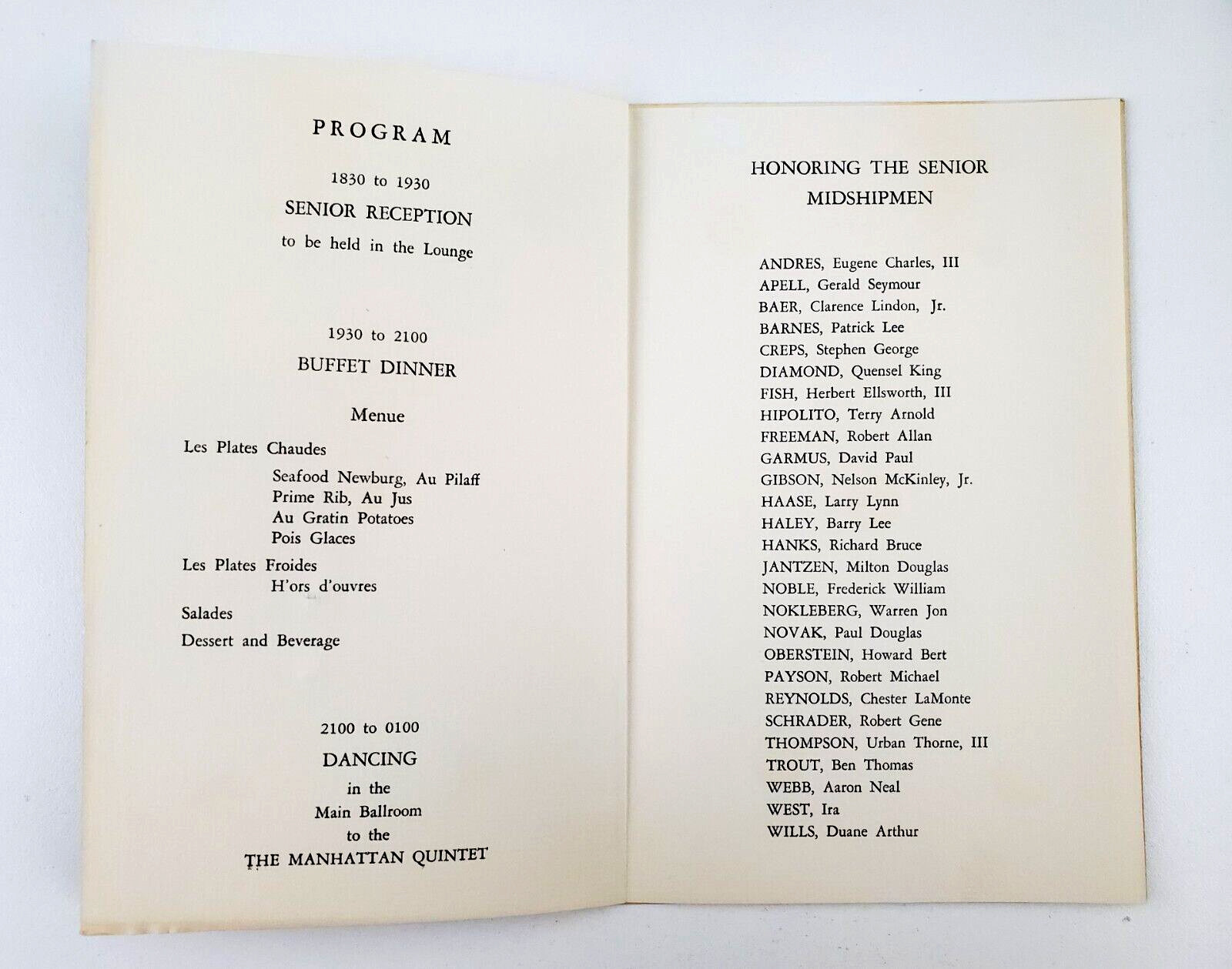 1961 Los Angeles CA UCLA Senior Stripe Star Ball Air Force Program Midshipmen 1961 Los Angeles CA UCLA Senior Stripe Star Ball Air Force Program Midshipmen