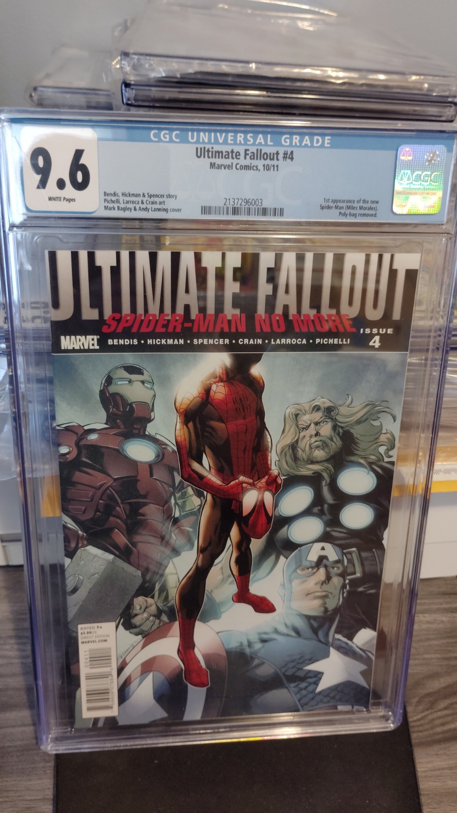 Ultimate Fallout #4 CGC 9.6 White Pages-1st App Miles Morales/New Spider-Man🕷️