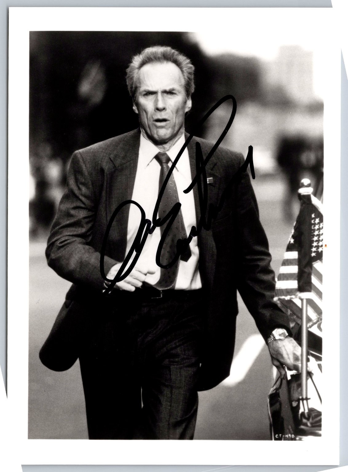 Clint Eastwood Autographed Photo Black & White Signed Hollywood Actor Director