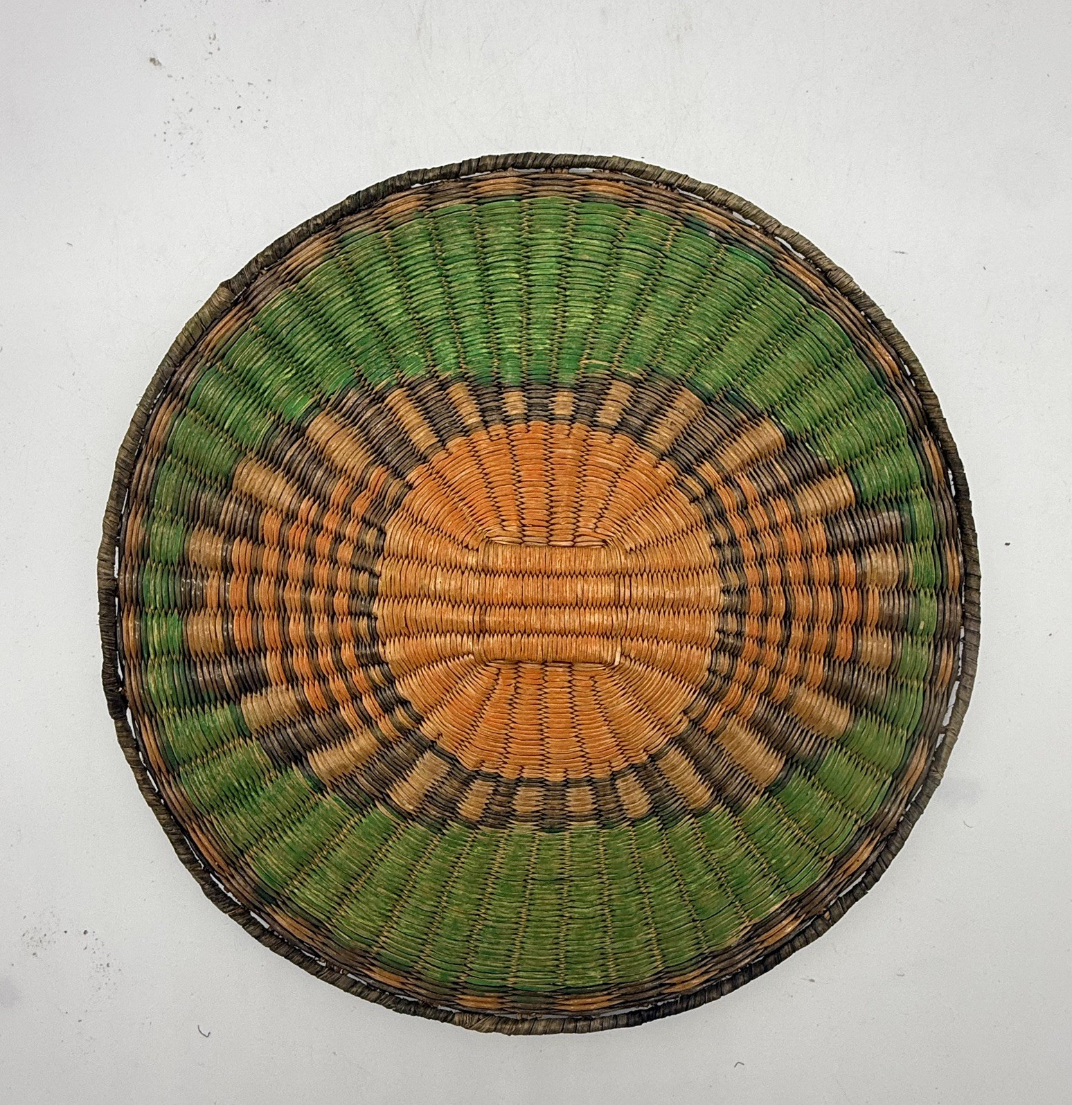 Old Hopi Wicker Basket 11” Diameter 