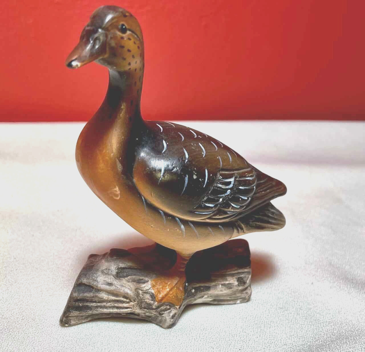 Black Duck Porcelain Figurine 4 in. Enesco  Japan
