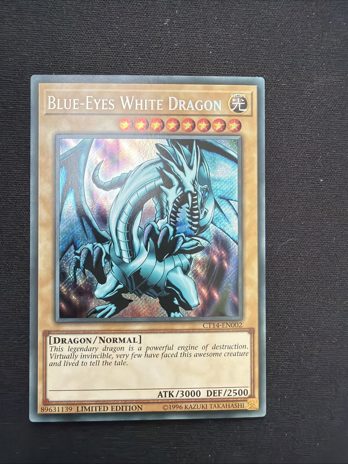 Yu-Gi-Oh Blue-Eyes White Dragon Limited Edition Card CT14-EN002 NM