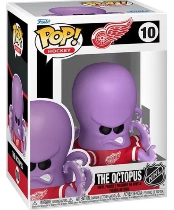 Funko POP The Octopus Detroit Red Wings Mascot NHL Figure 10 + Protector Funko POP The Octopus Detroit Red Wings Mascot NHL Figure 10 + Protector