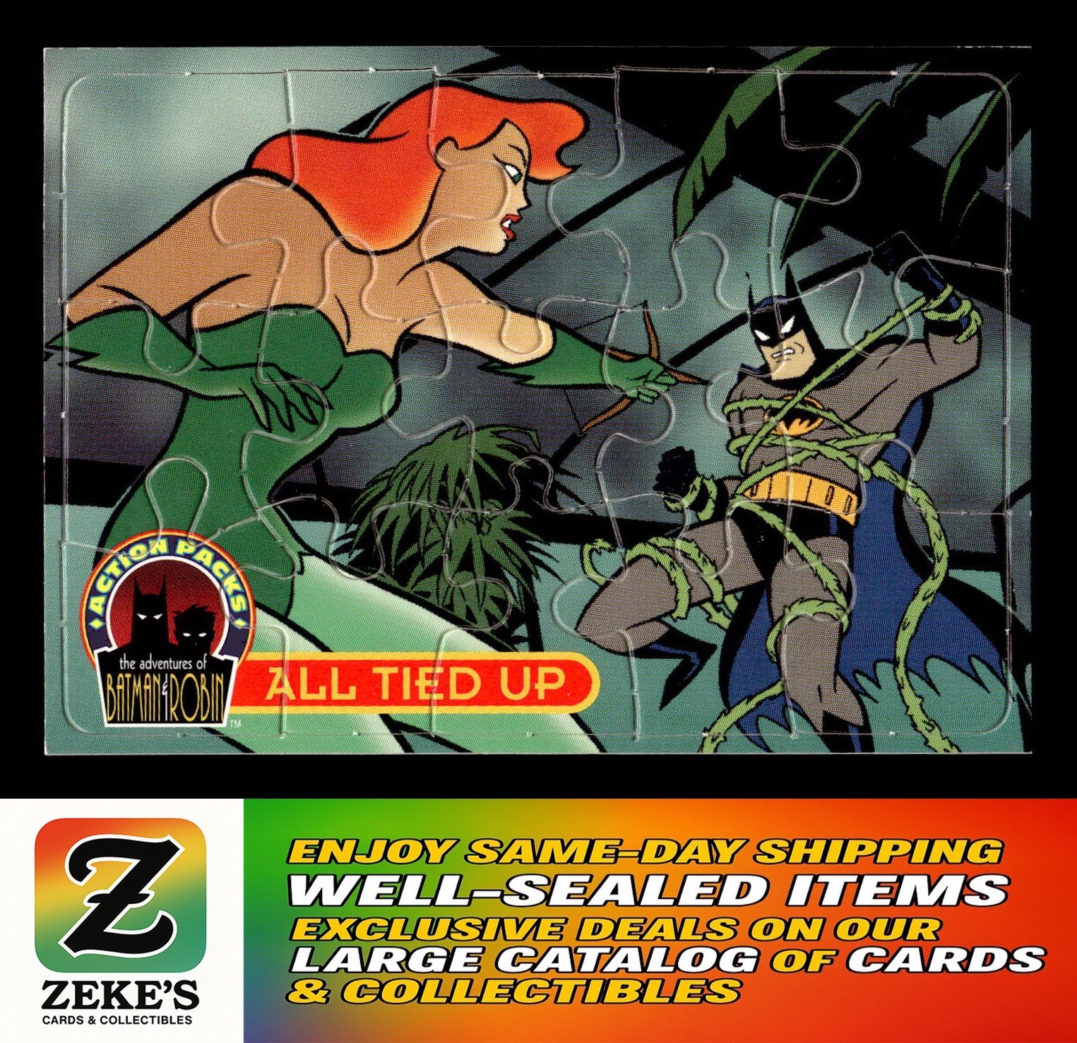 1996 SkyBox Batman & Robin Action Packs #Pz1 All Tied Up Puzzle