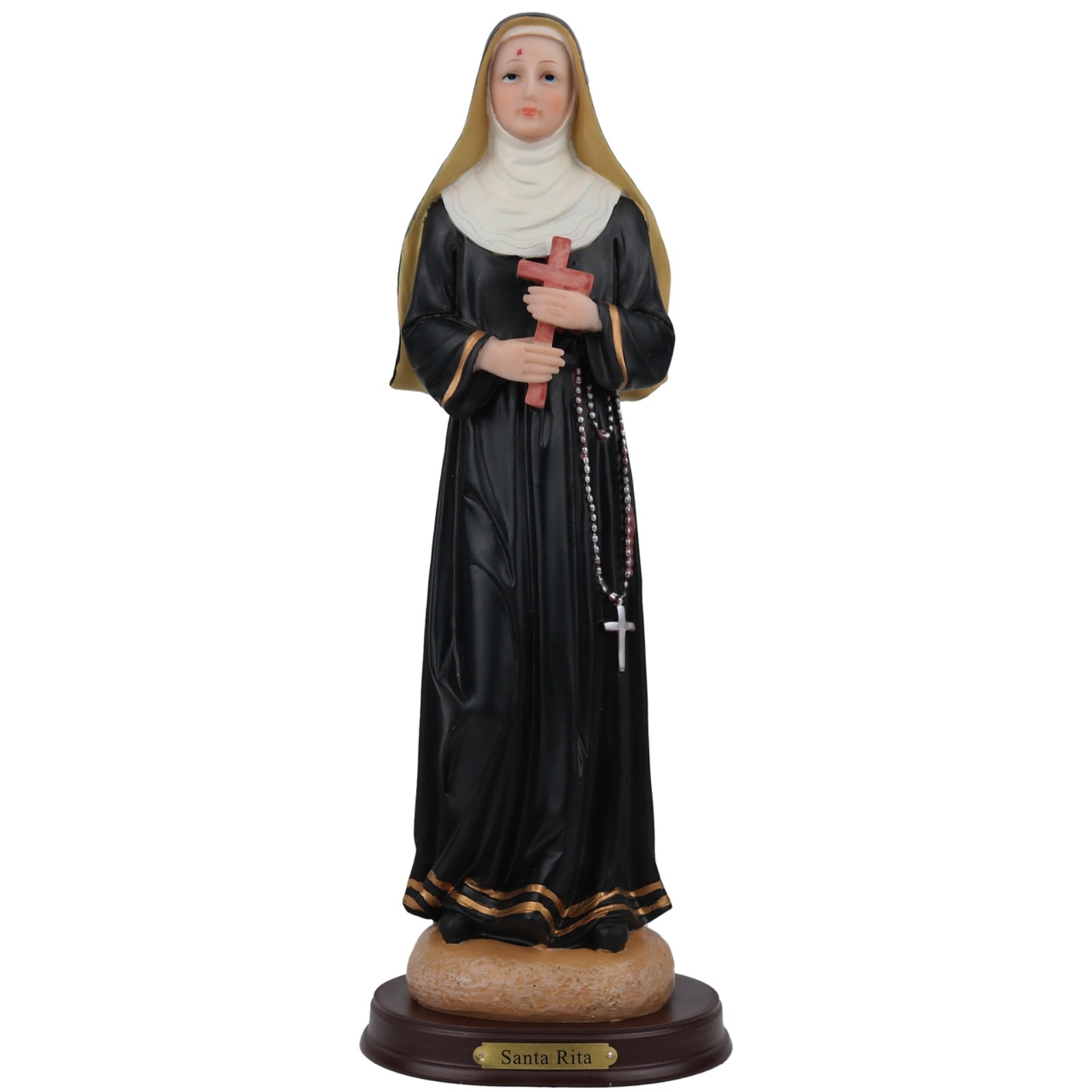 Santa Rita , St Rita of Cascia 12” Resin Statue Figurine