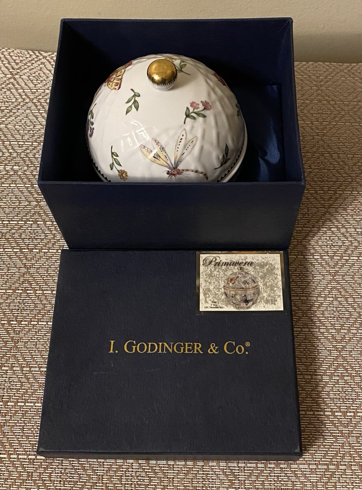 Pre-Owned With Box- I. Godinger Co. Lidded Candy Bowl Or Trinket Box