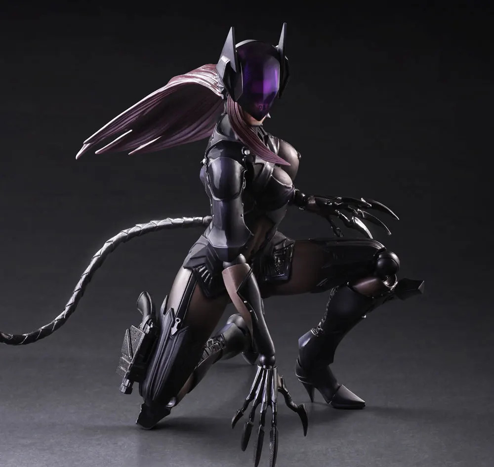 Play Arts 27cm Action Figures Catwoman Iron Man Batman Venom Flash Model Play Arts 27cm Action Figures Catwoman Iron Man Batman Venom Flash Model