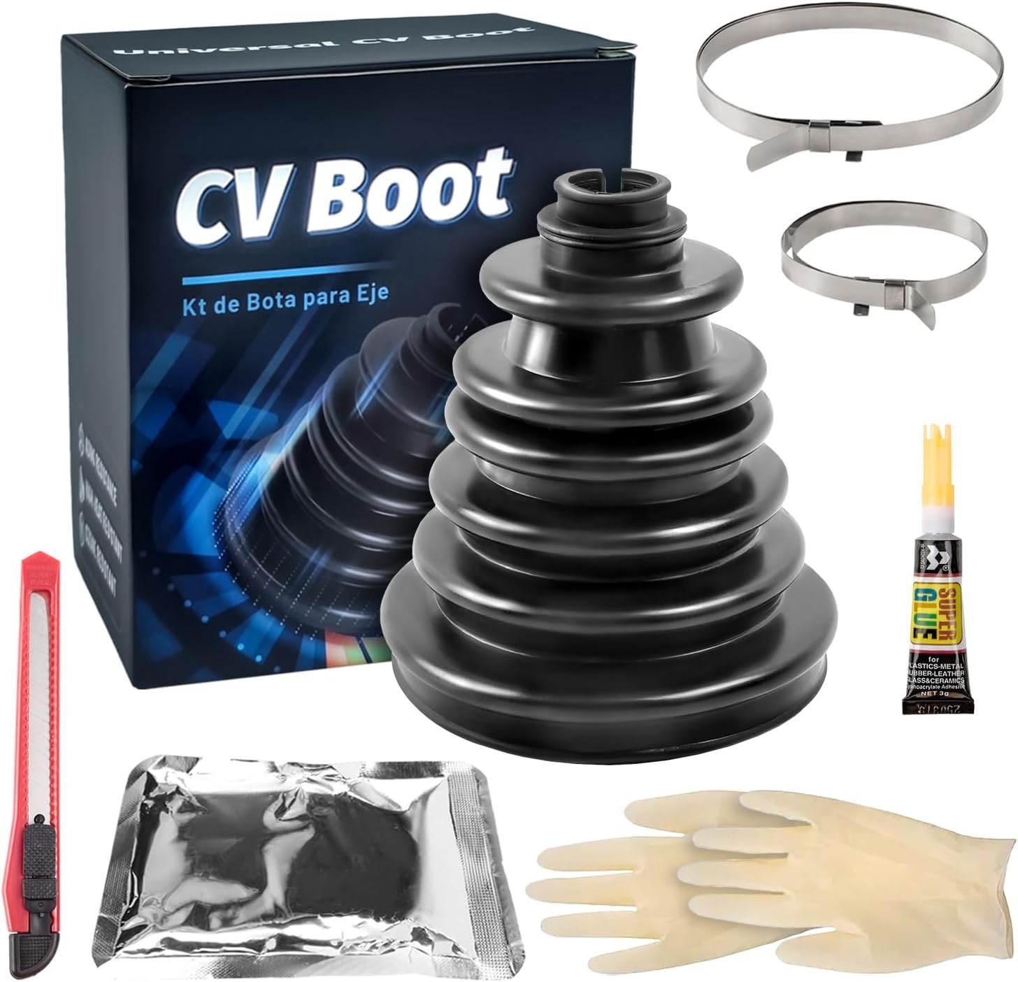 Universal CV Boot Kit Split Joint Gaiter Stretchable Replacement Car Auto Parts