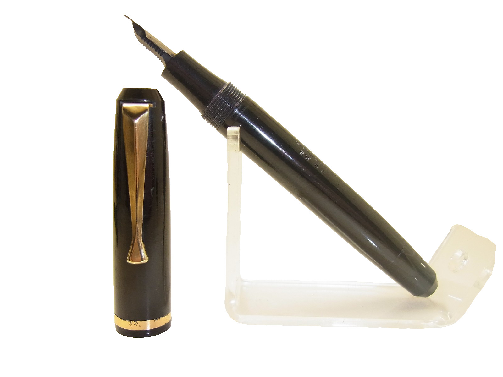 Beautiful 1930´s-40´s French COLLARD´s Bakelite Fountain Pen Flexy M X42