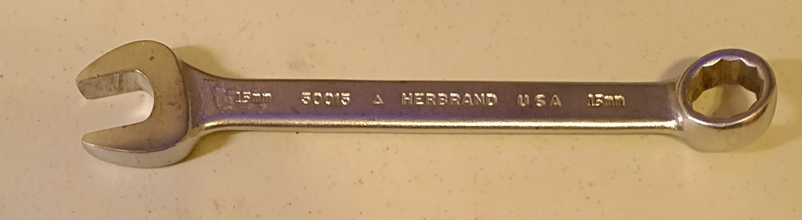 Vintage Herbrand Van-Chrome 15/16 Combination Wrench No 1230 USA Tool