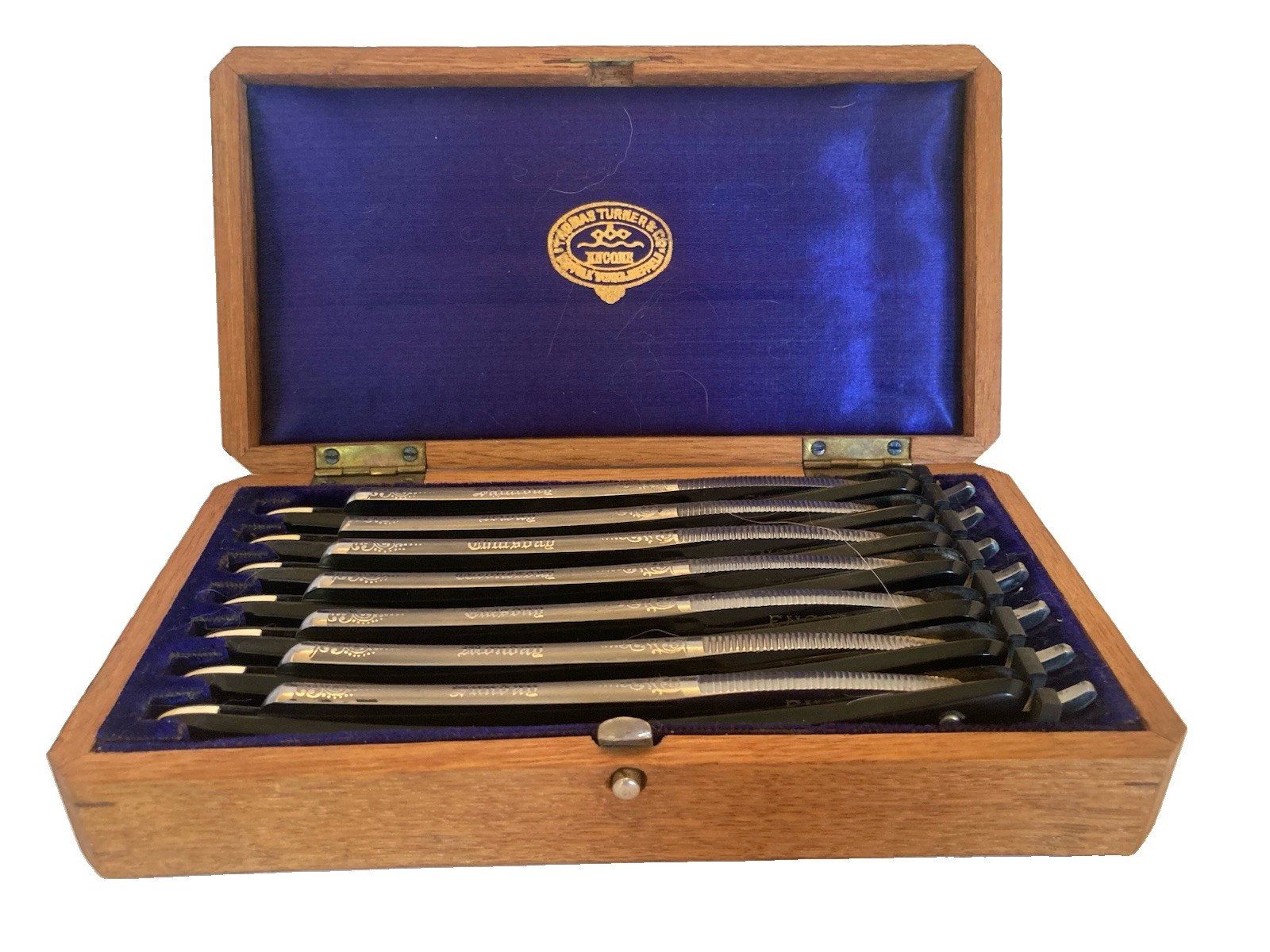 Thomas Turner Beautiful 7 Days Of The Week Straight Razor Set 