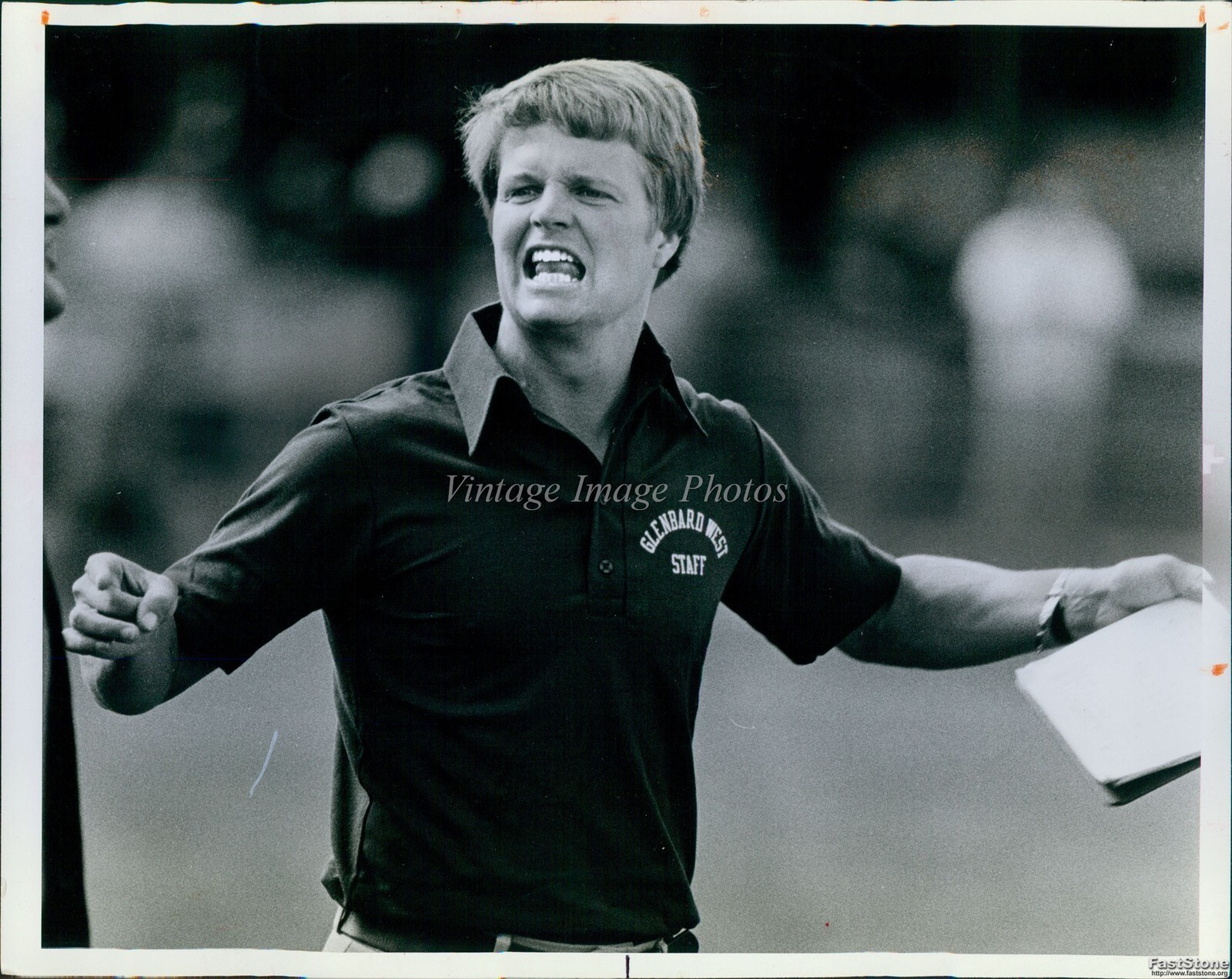 1988 Glenbard West Head Coach Jim Covert Historic Original Vintage Photo 8x10