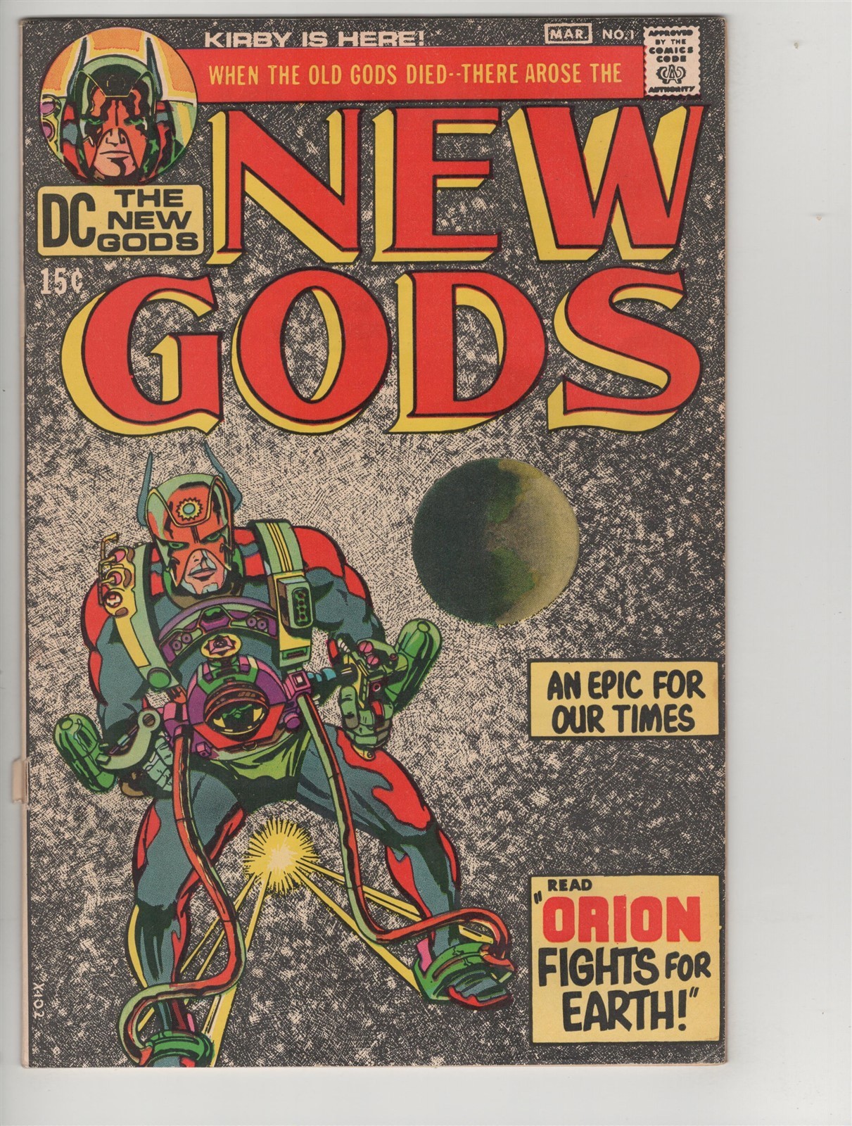 New Gods #1 VG Jack Kirby, Frank Giacoia. 1st Orion, Darkseid