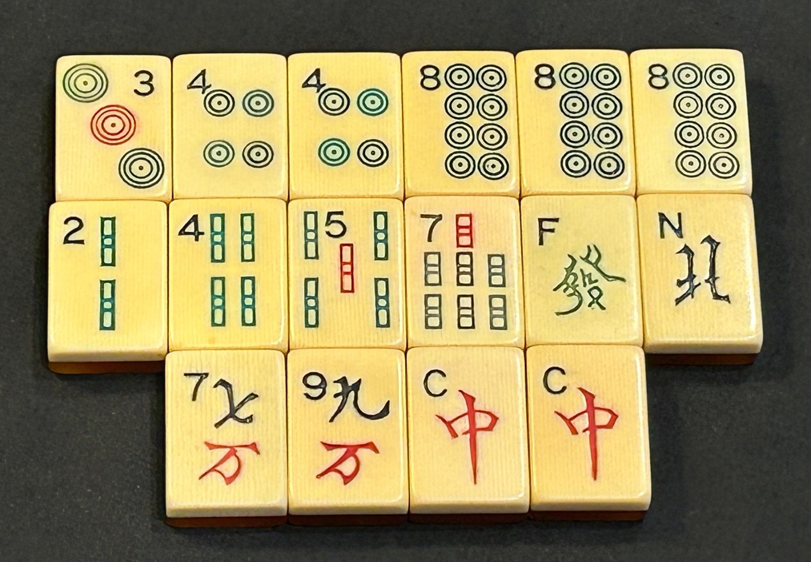 Vintage Piroxloid Orange Jellyback Mah jong jongg Tile: Choice of ONE Vintage Piroxloid Orange Jellyback Mah jong jongg Tile: Choice of ONE