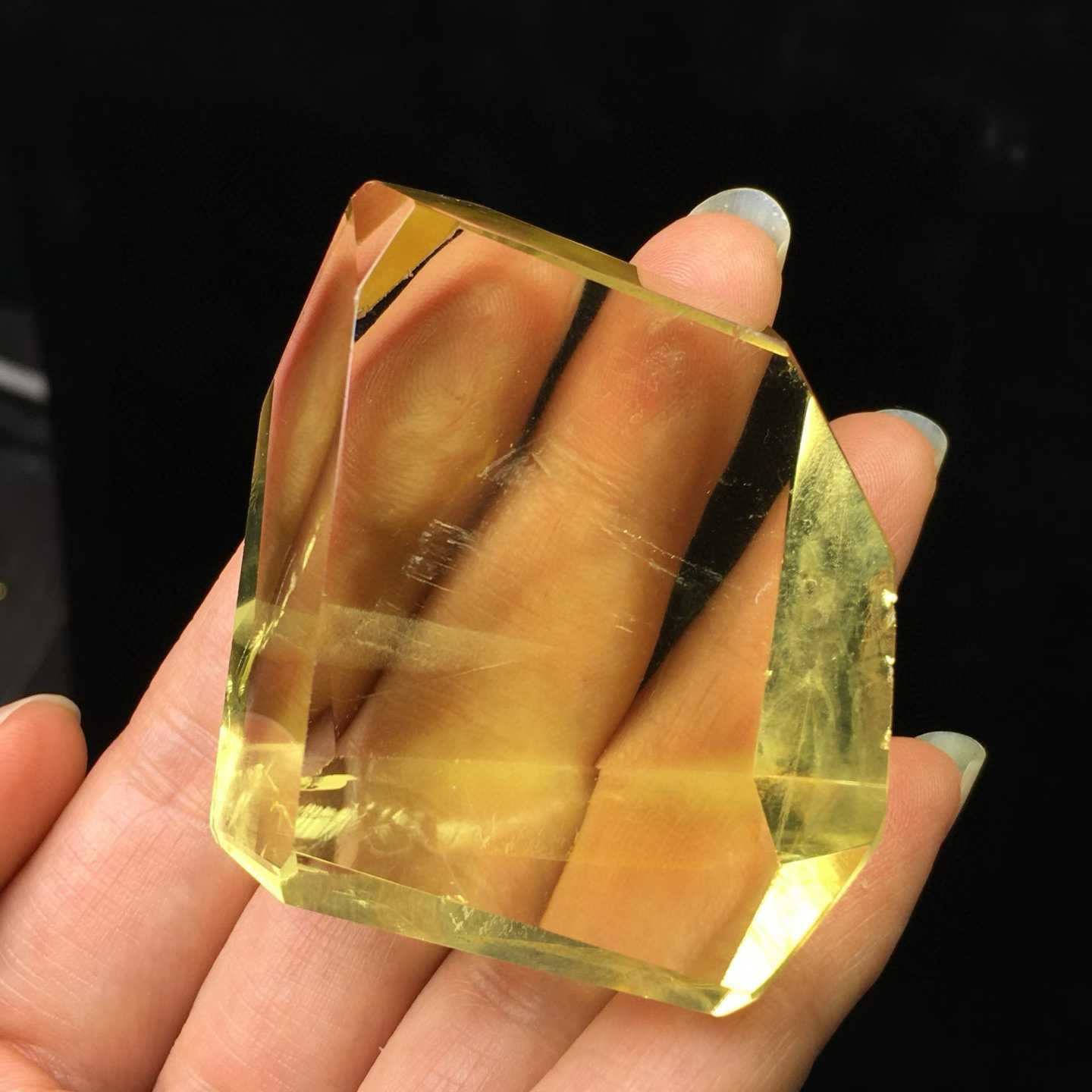 87g Natural Citrine Quartz Freeform Crystal Mineral Reiki Healing Decor