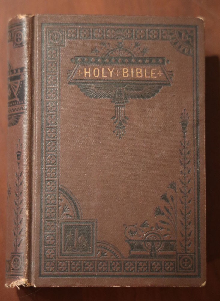 Antique 1882 HOLY BIBLE American Bible Society 4