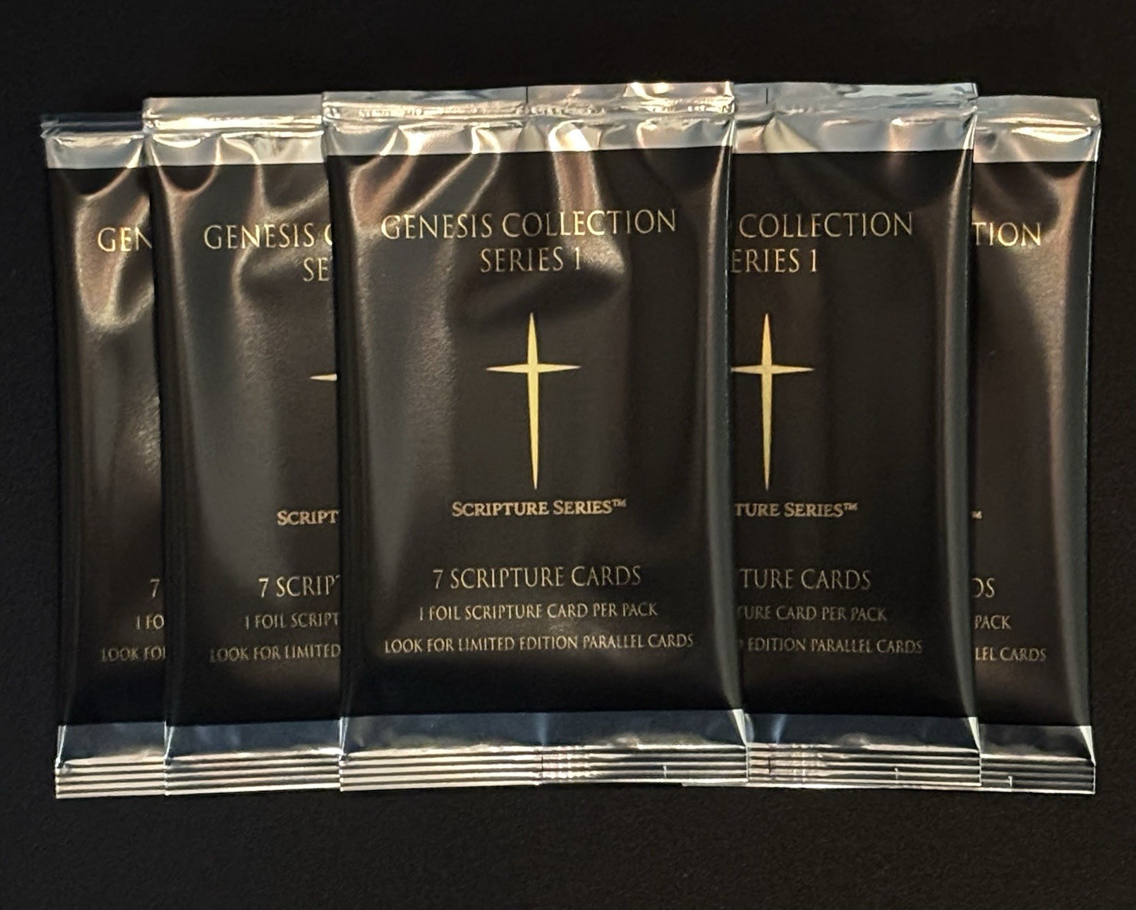 Bible Trading Cards 5x Scripture Series Genesis Collection Series 1 Sealed Packs