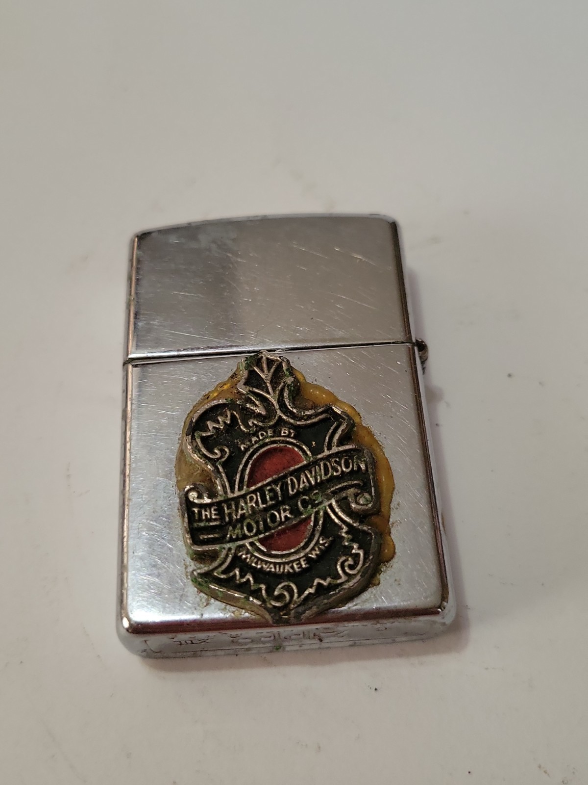 VINTAGE ZIPPO 1997 G-XIII Cigarette Lighter W/ Personal Additions For Repair 