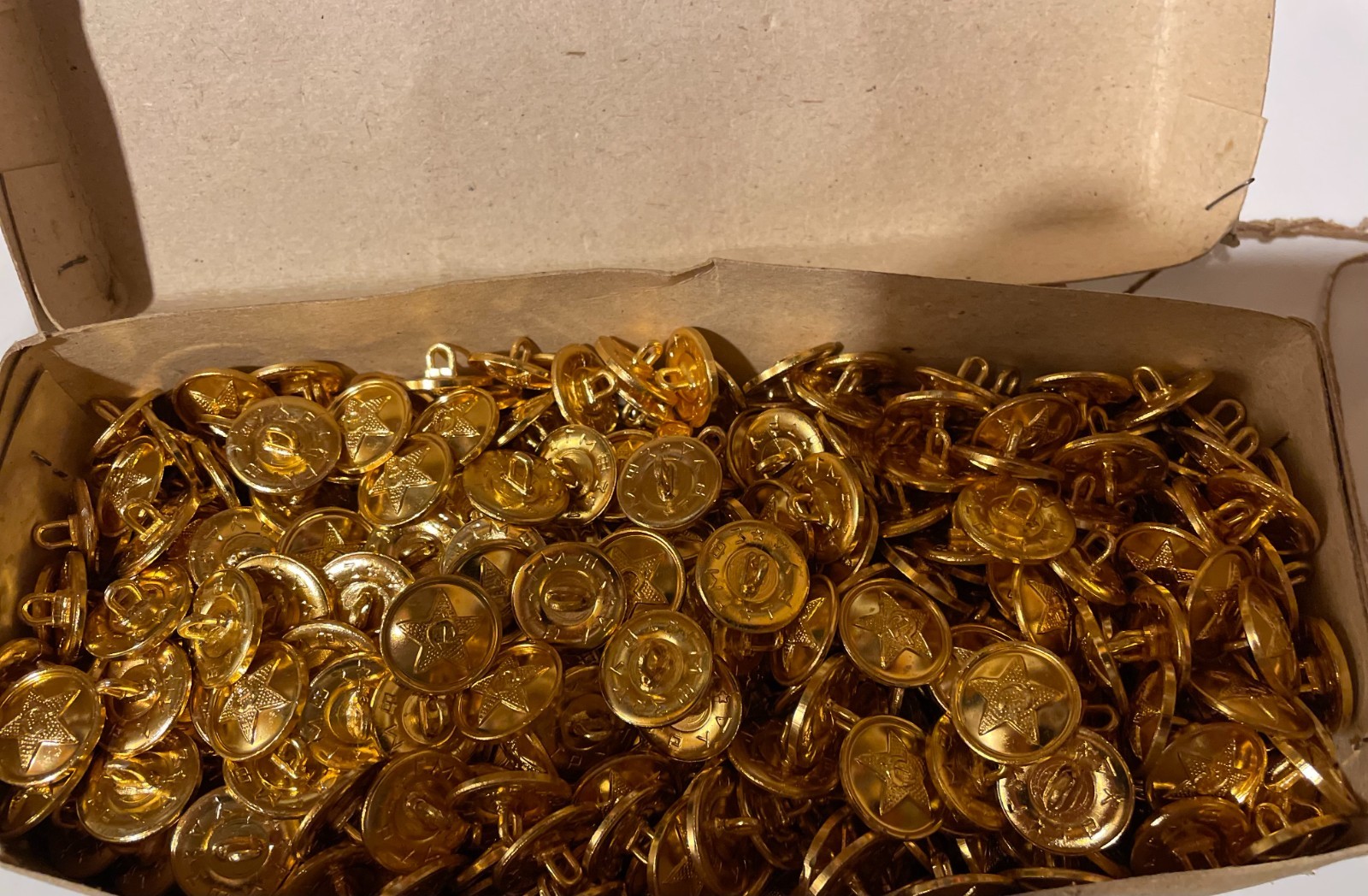 Lot of (50) SOVIET UNION RUSSIA Communist Large 22 mm RED ARMY Uniform Buttons