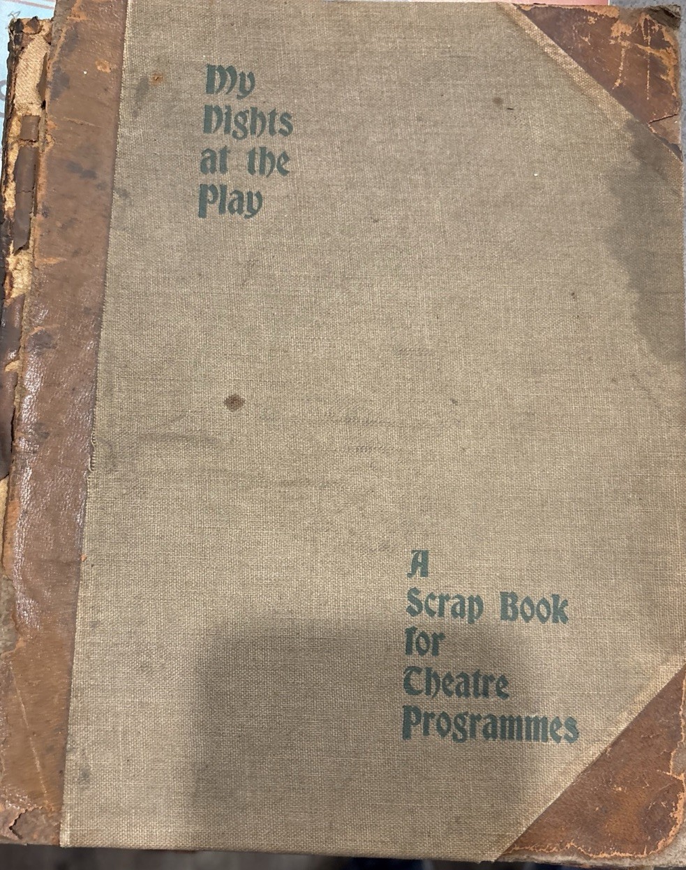 Antique Scrapbook of Theatre Programs 1890\'s New York City Washington DC 60 Diff