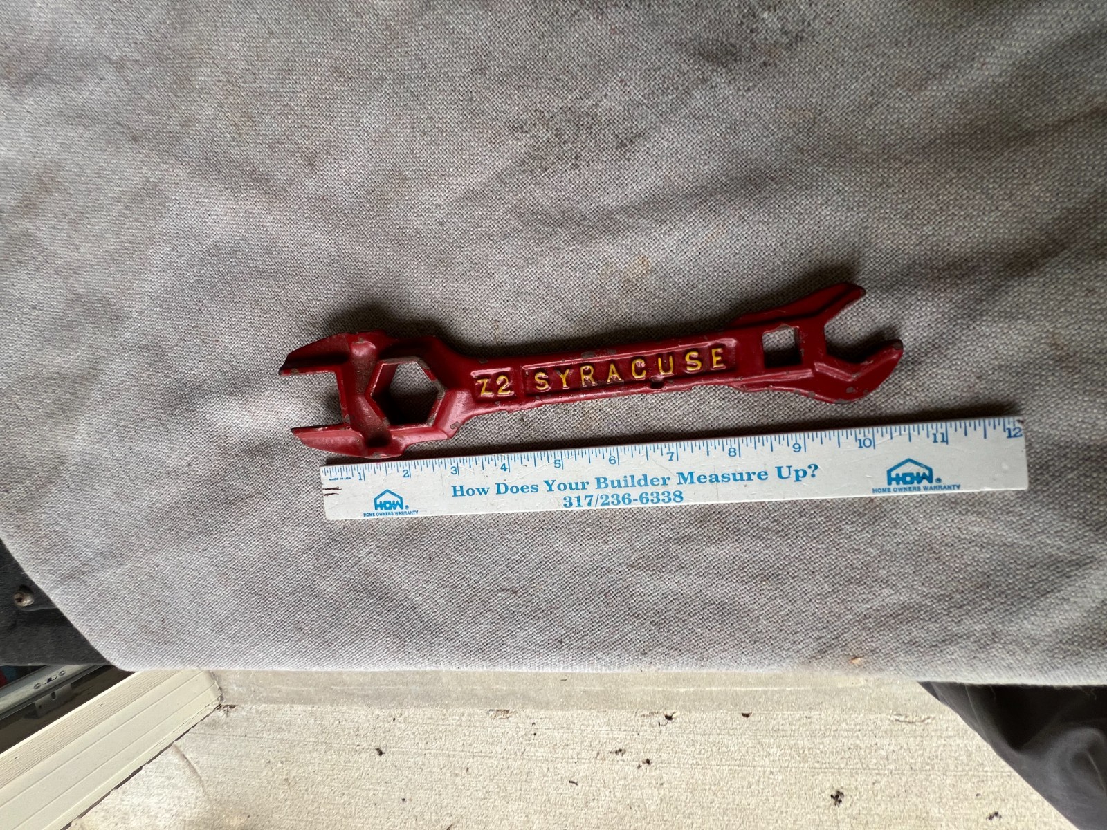  Antique Z2 SYRACUSE Plow Farm Implement Wrench Tractor Buggy Tool 