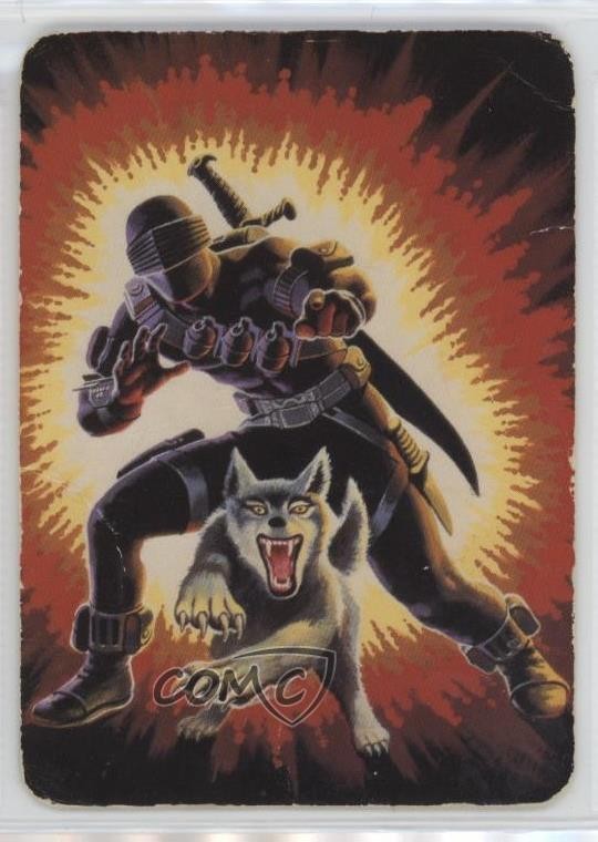 1986 Hasbro/Milton Bradley GI Joe Action Cards Snake-Eyes #8 ne4