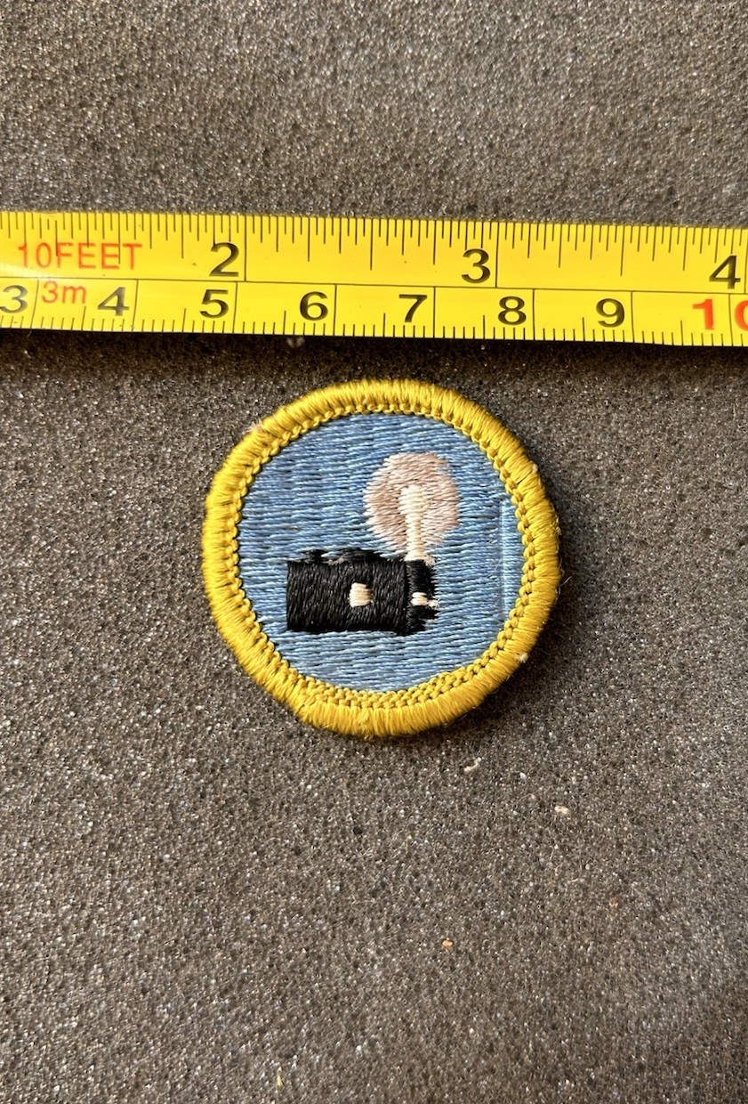 Vintage Boy Scouts Of America BSA Photography Merit Badge Cloth Back  Patch