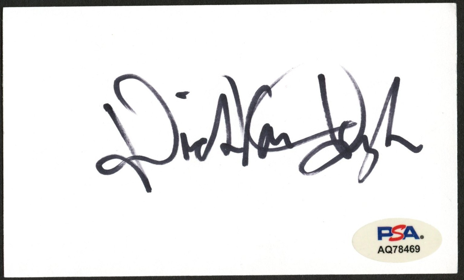 Dick Van Dyke signed autograph 3x5 Cut Actor Mary Poppins PSA Stickered