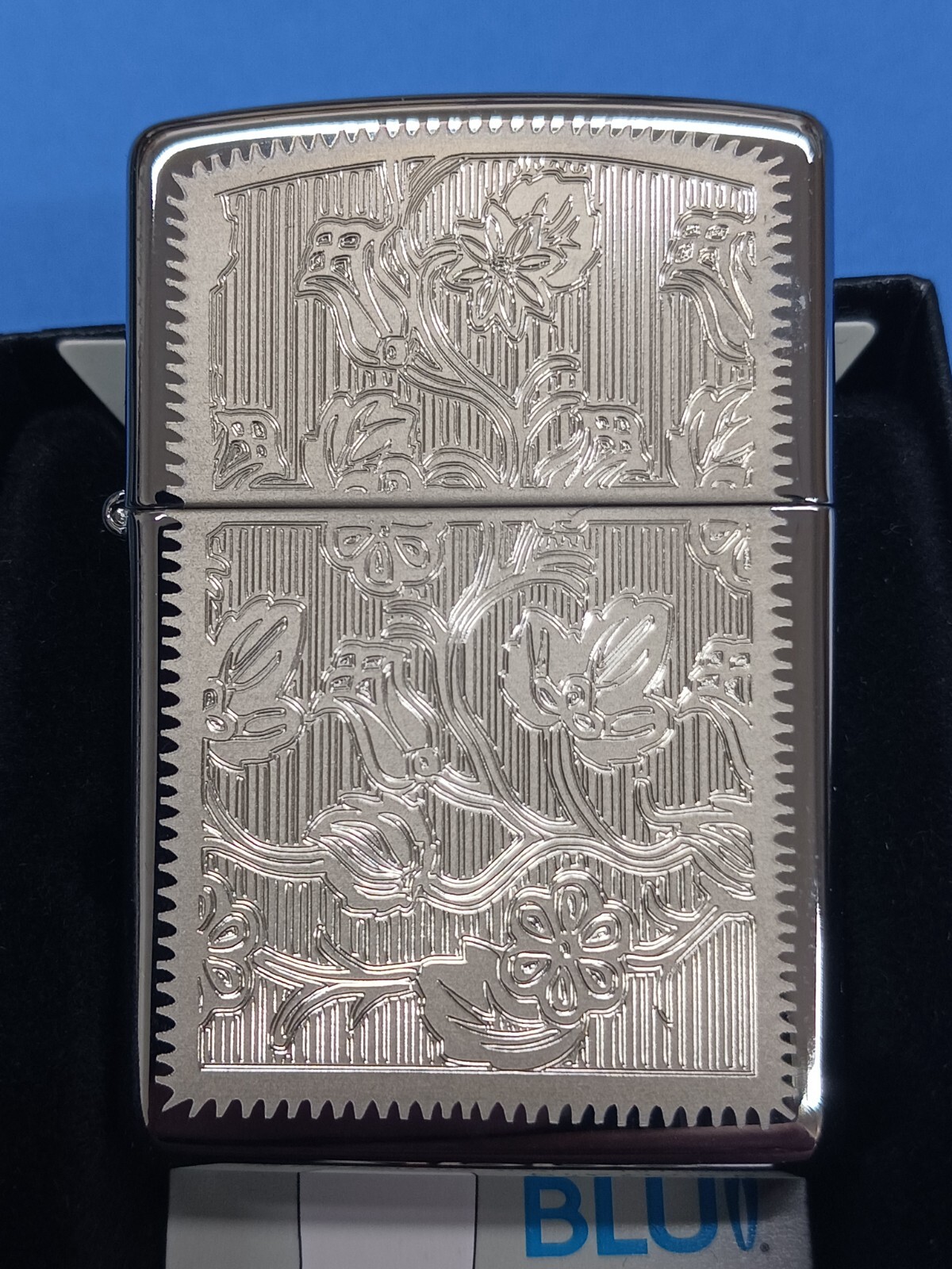 Zippo Flowers High Polish Chrome 24521
