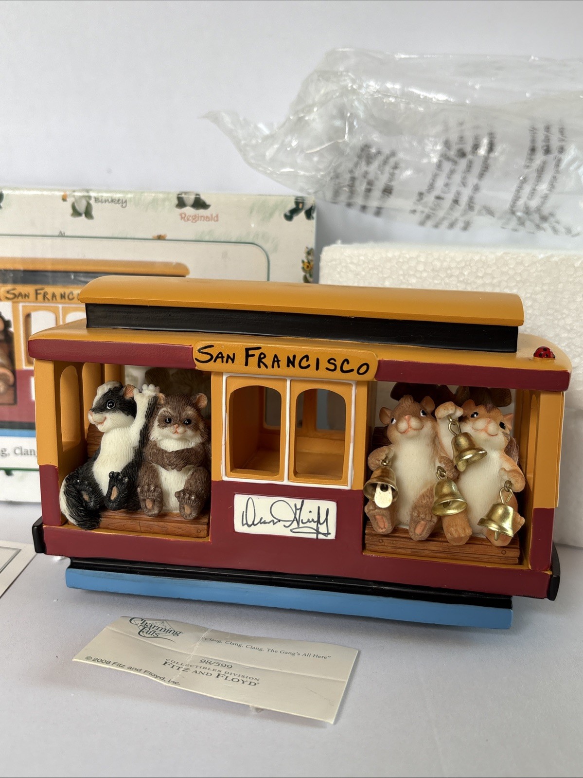 Charming Tails Clang The Gangs All Here 98/599 Box F&F 2008 NIB San Francisco