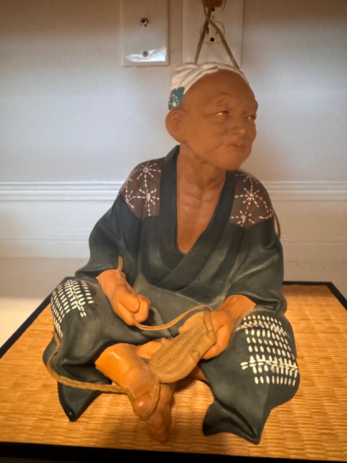 Vintage Hakata Urasaki Mimasu Japanese Clay Doll Statues Mid Century 1950s Vtg Vintage Hakata Urasaki Mimasu Japanese Clay Doll Statues Mid Century 1950s Vtg