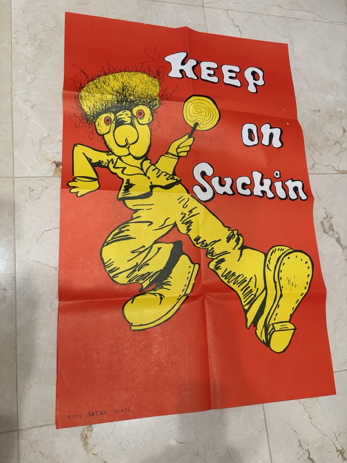 1972 Poster ‘Keep On Suckin’