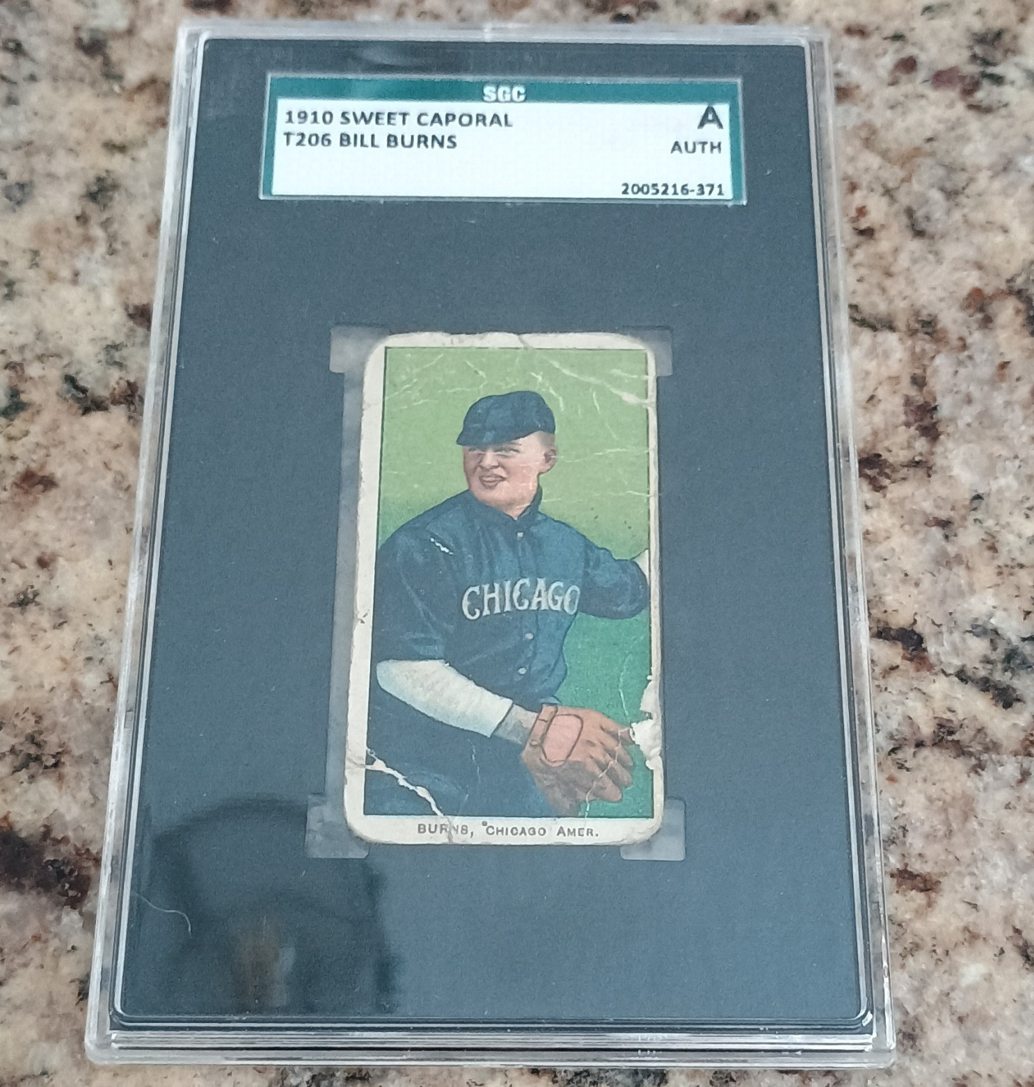 1910 Sweet Caporal T206 Bill Burns Tobacco Card SGC Authentic A