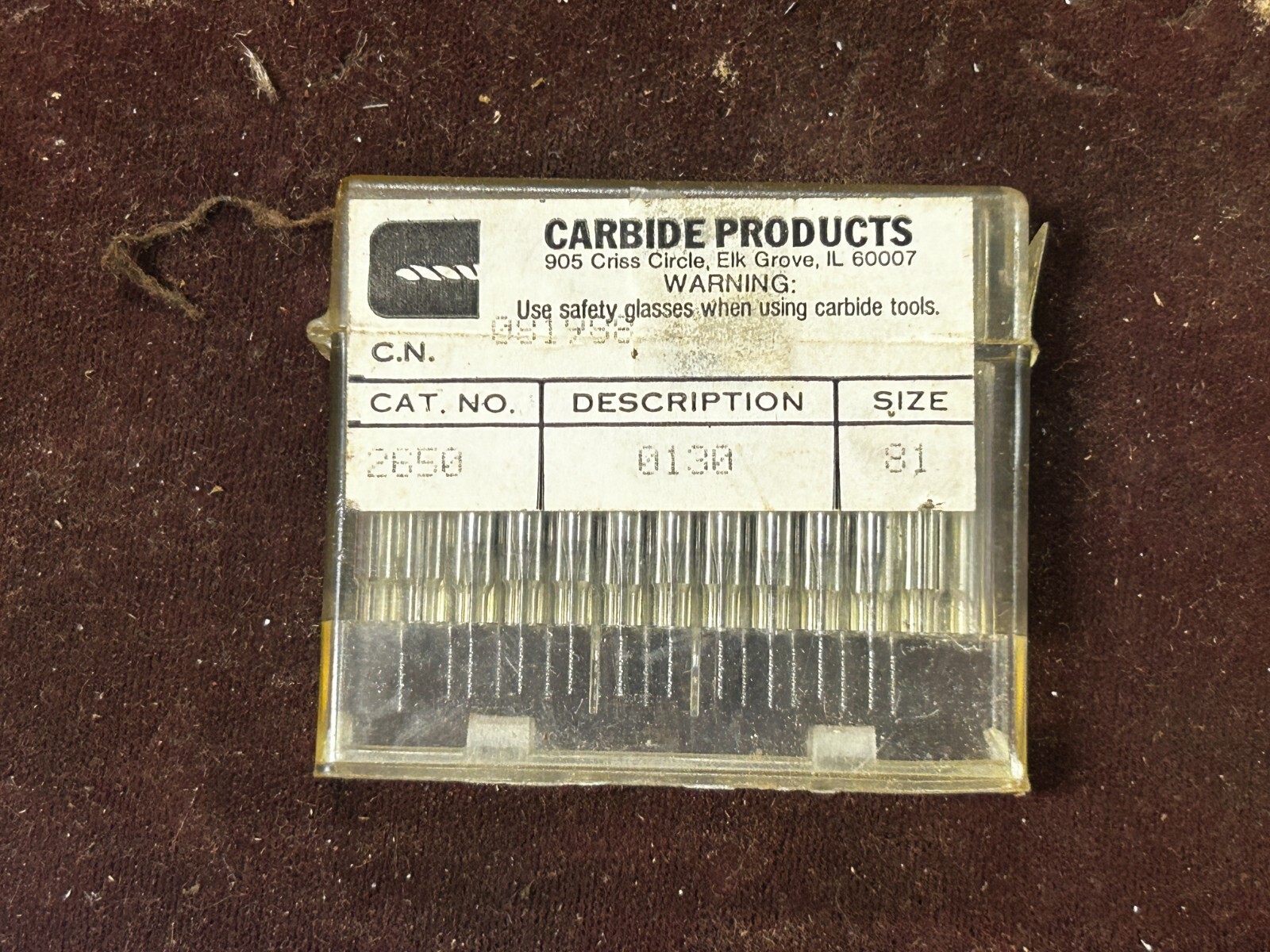 MACHINIST ShB TOOLS LATHE MILL Case Unused Solid Carbide Micro Drills Size 81 MACHINIST ShB TOOLS LATHE MILL Case Unused Solid Carbide Micro Drills Size 81