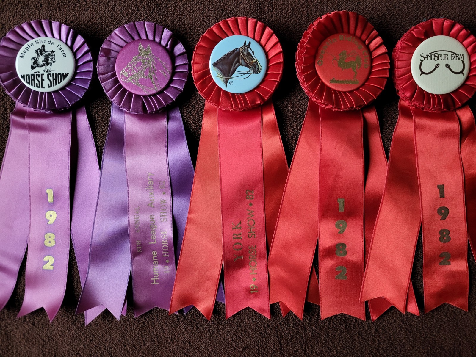 East Coast 1982 Venues Horse Show Ribbons Awards Equestrian Events Hunter Jumper
