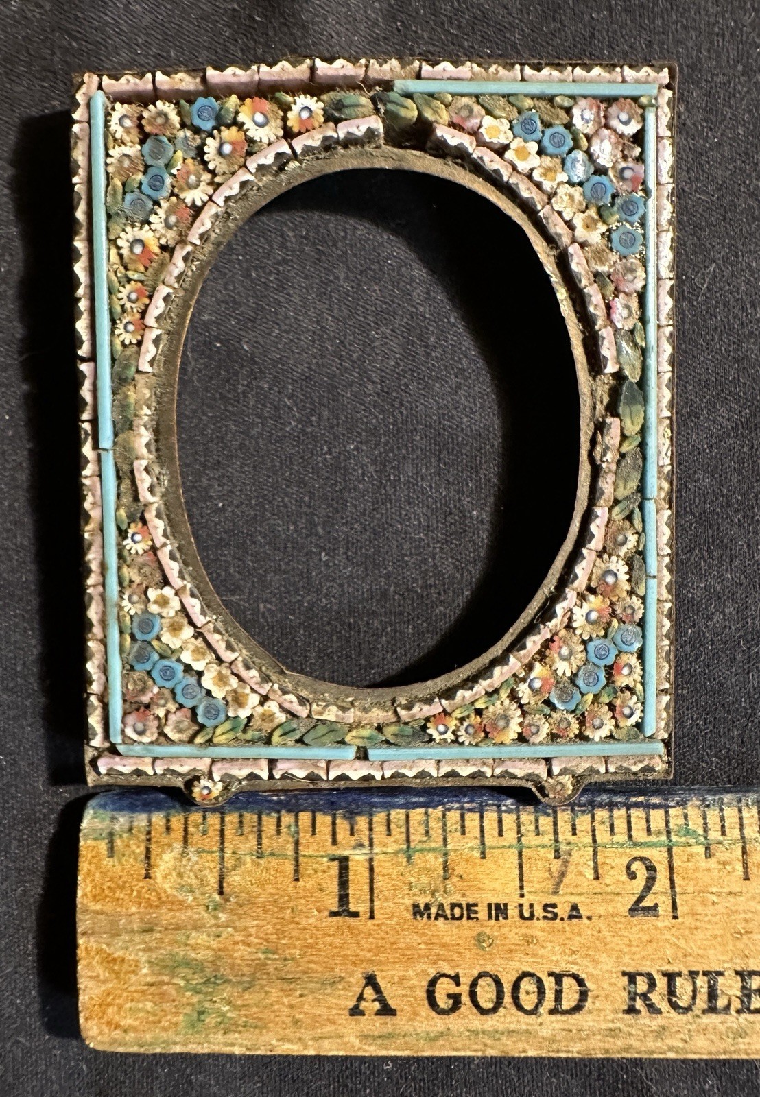 Vintage Micro Mosaic Picture Frame (damaged) Vintage Micro Mosaic Picture Frame (damaged)