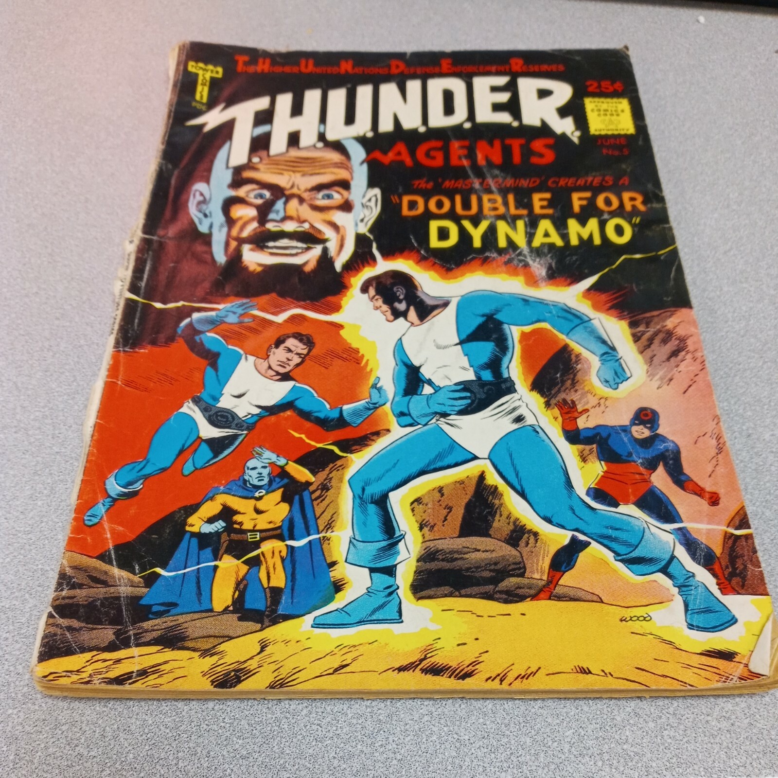 THUNDER AGENTS 5 JUN 1966 REED CRANDALL WALLY WOOD GIL KANE silver age superhero THUNDER AGENTS 5 JUN 1966 REED CRANDALL WALLY WOOD GIL KANE silver age superhero