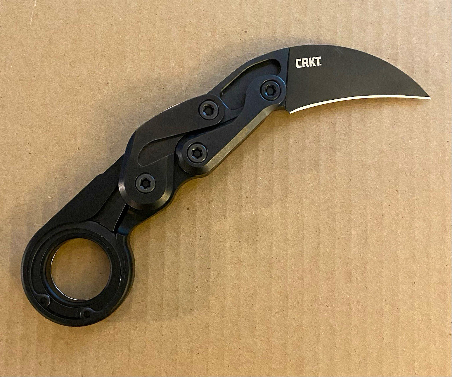 CRKT Provoke 4040 Kinematic Karambit Knife D2 Steel Blade Aluminum Handle