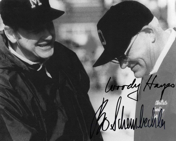 REPRINT - BO SCHEMBECHLER - PRINTED SIGNATURE / AUTOGRAPH REPRINT 8x10 Photo
