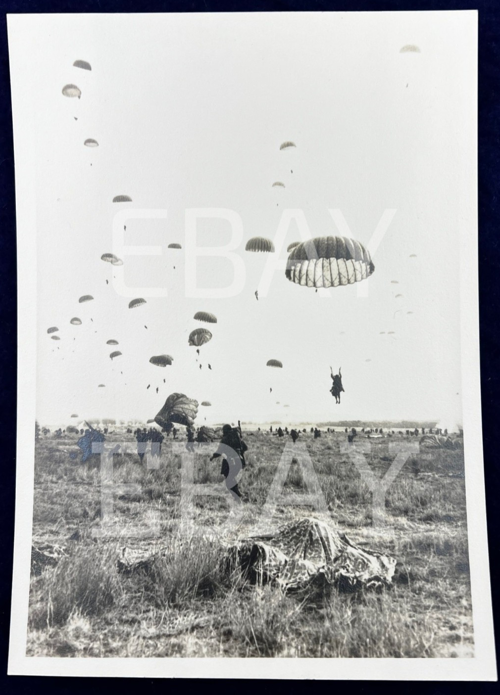 Original WWII Photo Paratrooper Behind Enemy Lines 82nd Airborne Market Garden