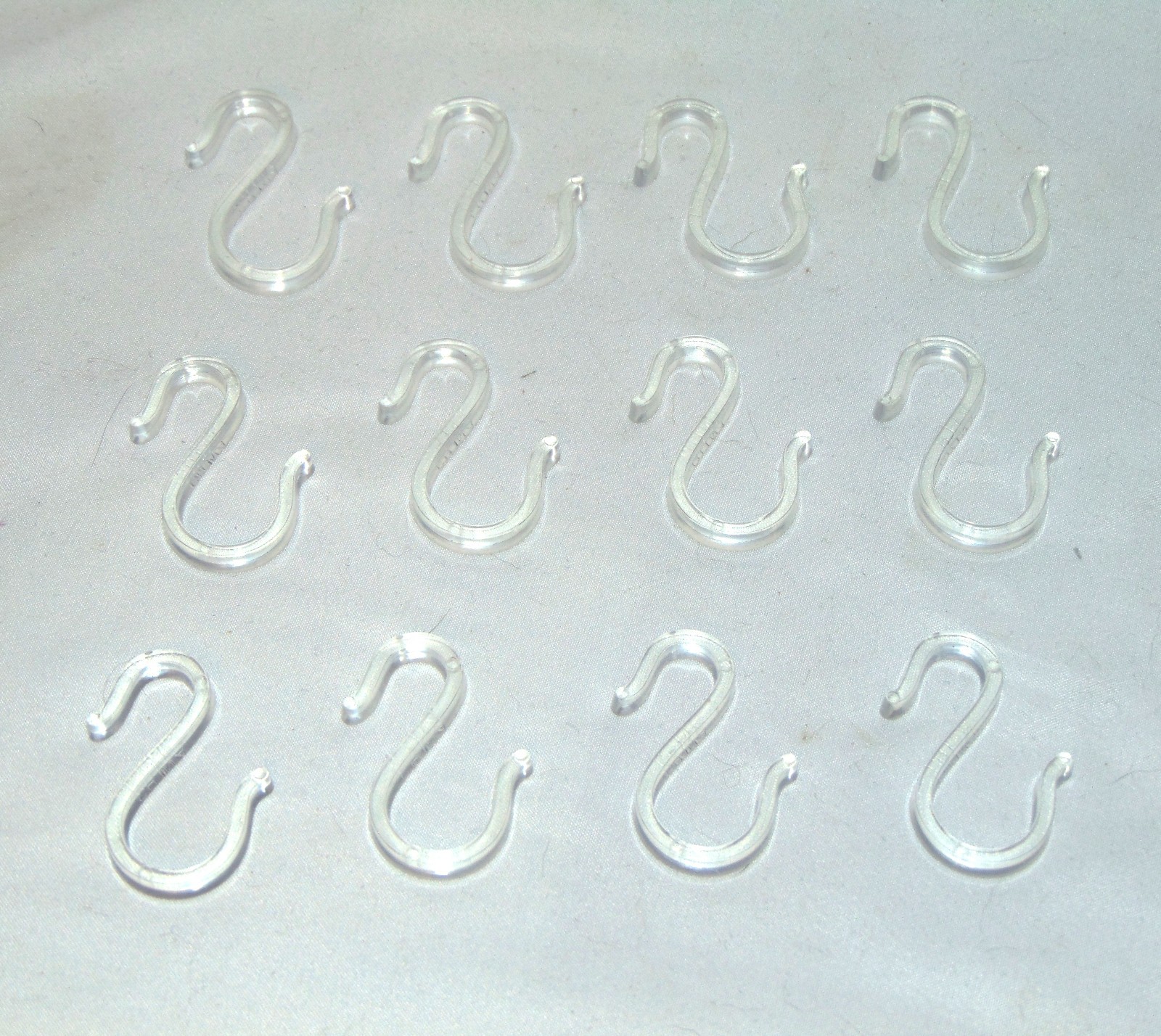 Punch Bowl Cup Hooks Clear Lot of 12