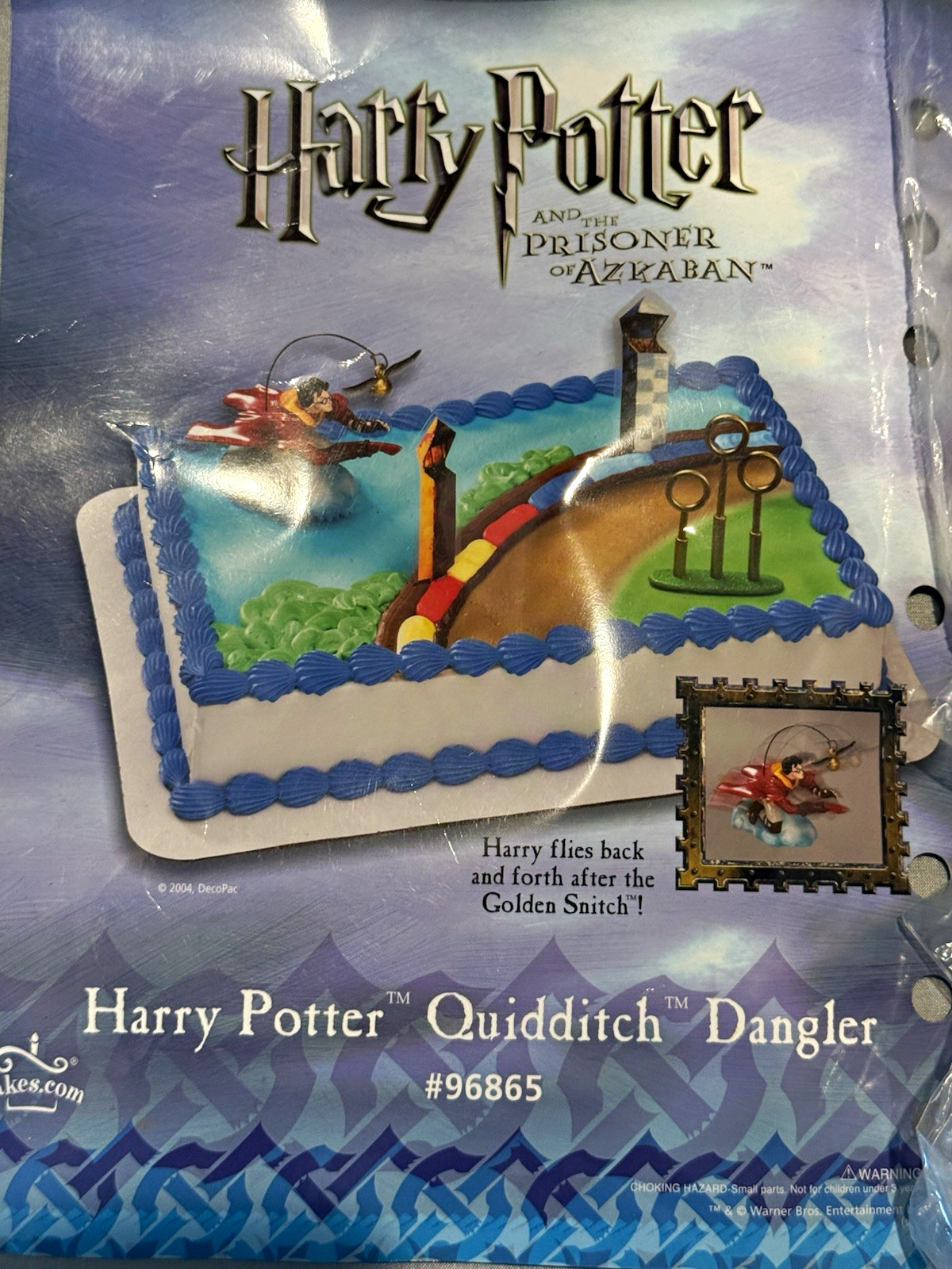 Vintage Harry Potter Quidditch Dangler Cake Topper Fantasy Franchise 2004