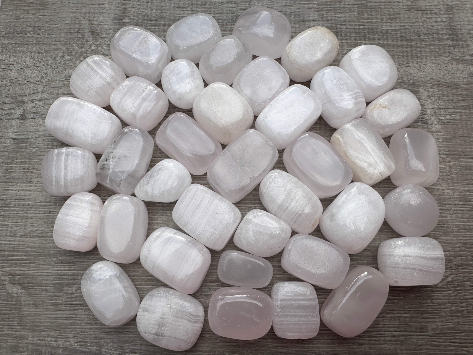 Grade A++ Pink Calcite Tumbled Stones, 0.75\