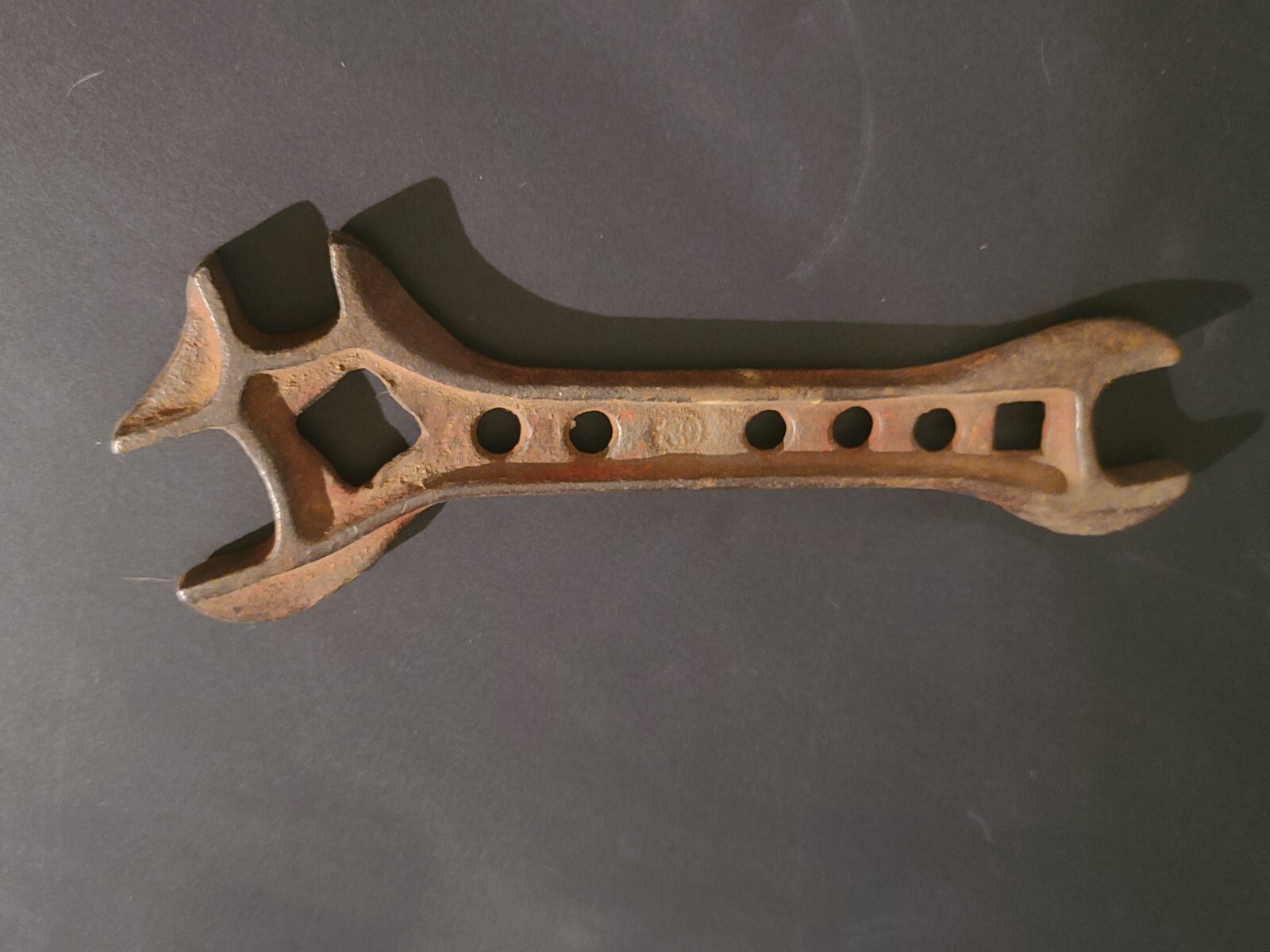 EXTREMELY RARE VERSION L9 Antique International Harvester Wrench Tractor Tool