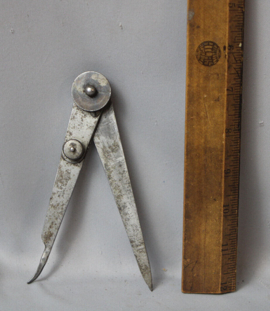 Fine Vintage 5-3/4 L. S. Starrett Hermaphrodite Firm Joint Caliper Inv#RE22