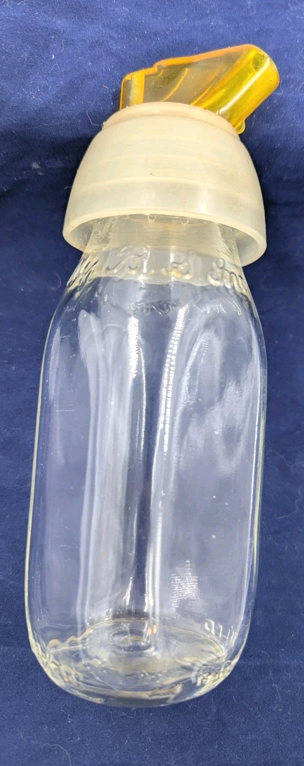 Vintage M.B.S. Inc Universal Half-Pint Milk Bottle with Pour Spout
