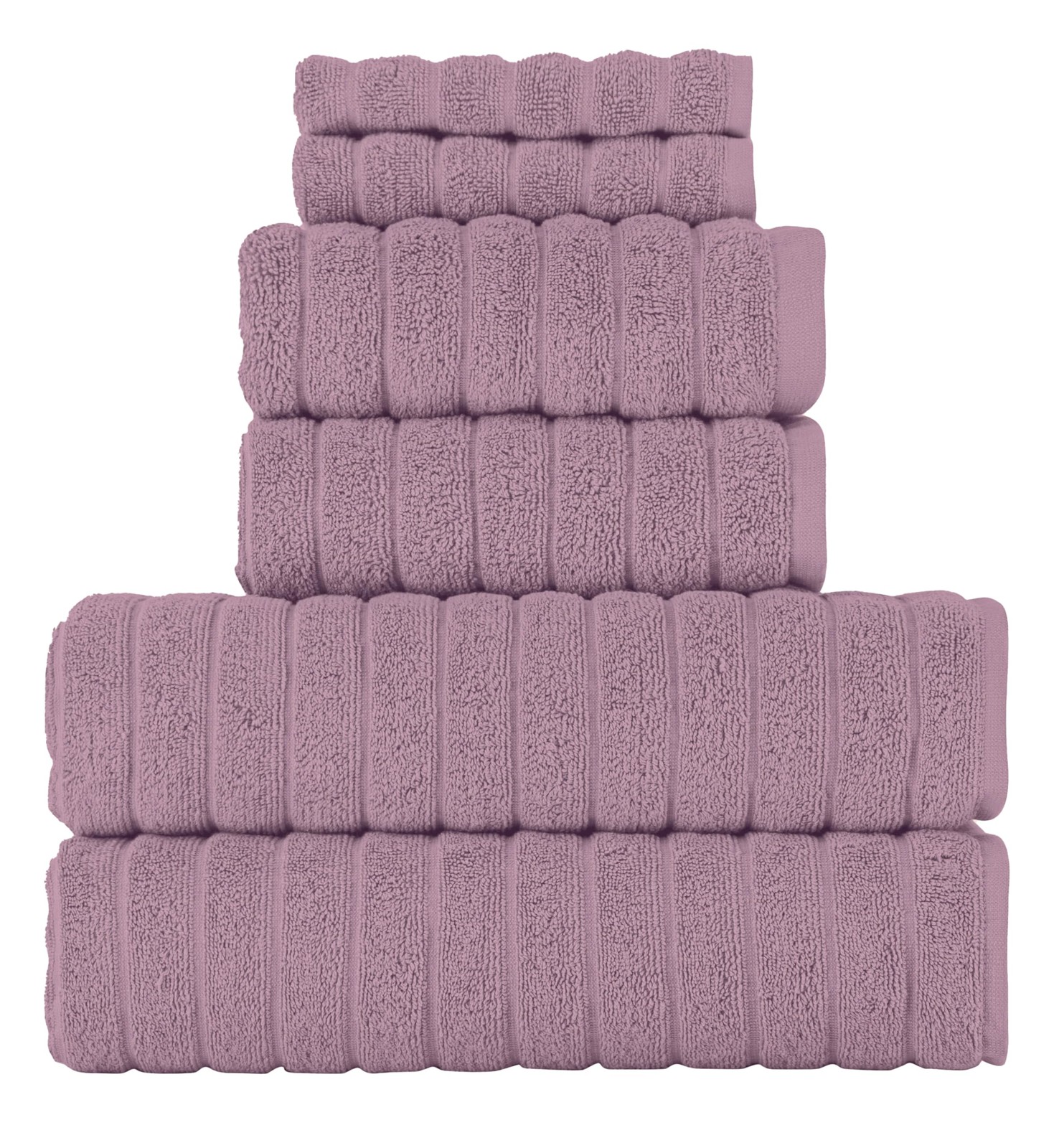 Classic Turkish Towels CTT Luxury 6 Piece Towel Set, 100% Turkish Cotton, Quick