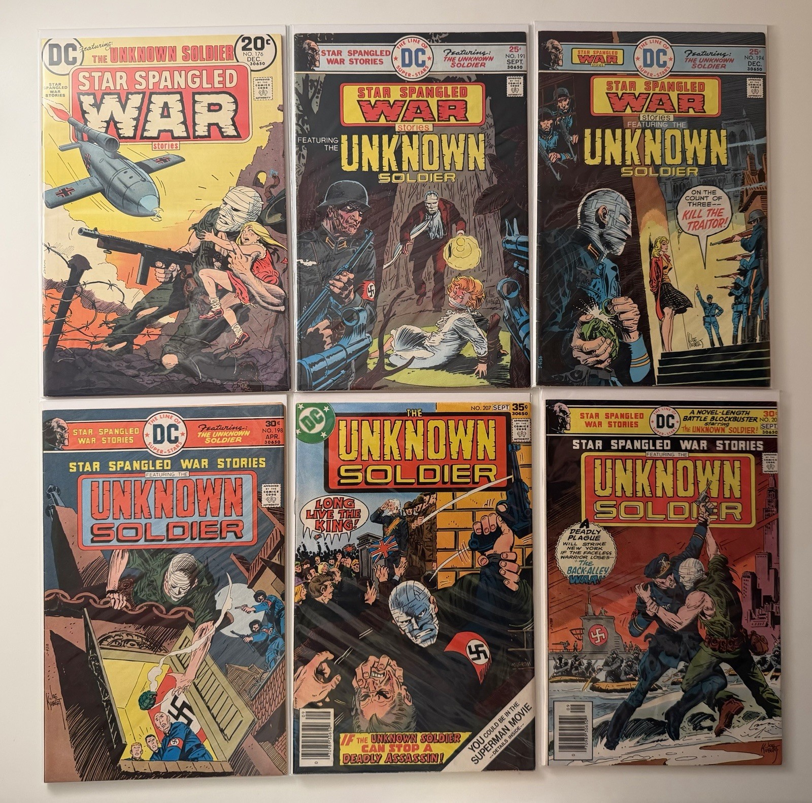 Star Spangled War Stories Ft Unknown Soldier 6 Issue Lot 7.0 *Jewelers 
