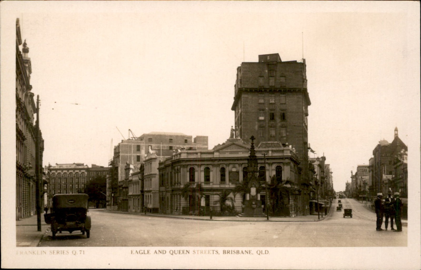 Brisbane Queensland Street Intersection c1910s Real Photo Vintage Postcard bhn