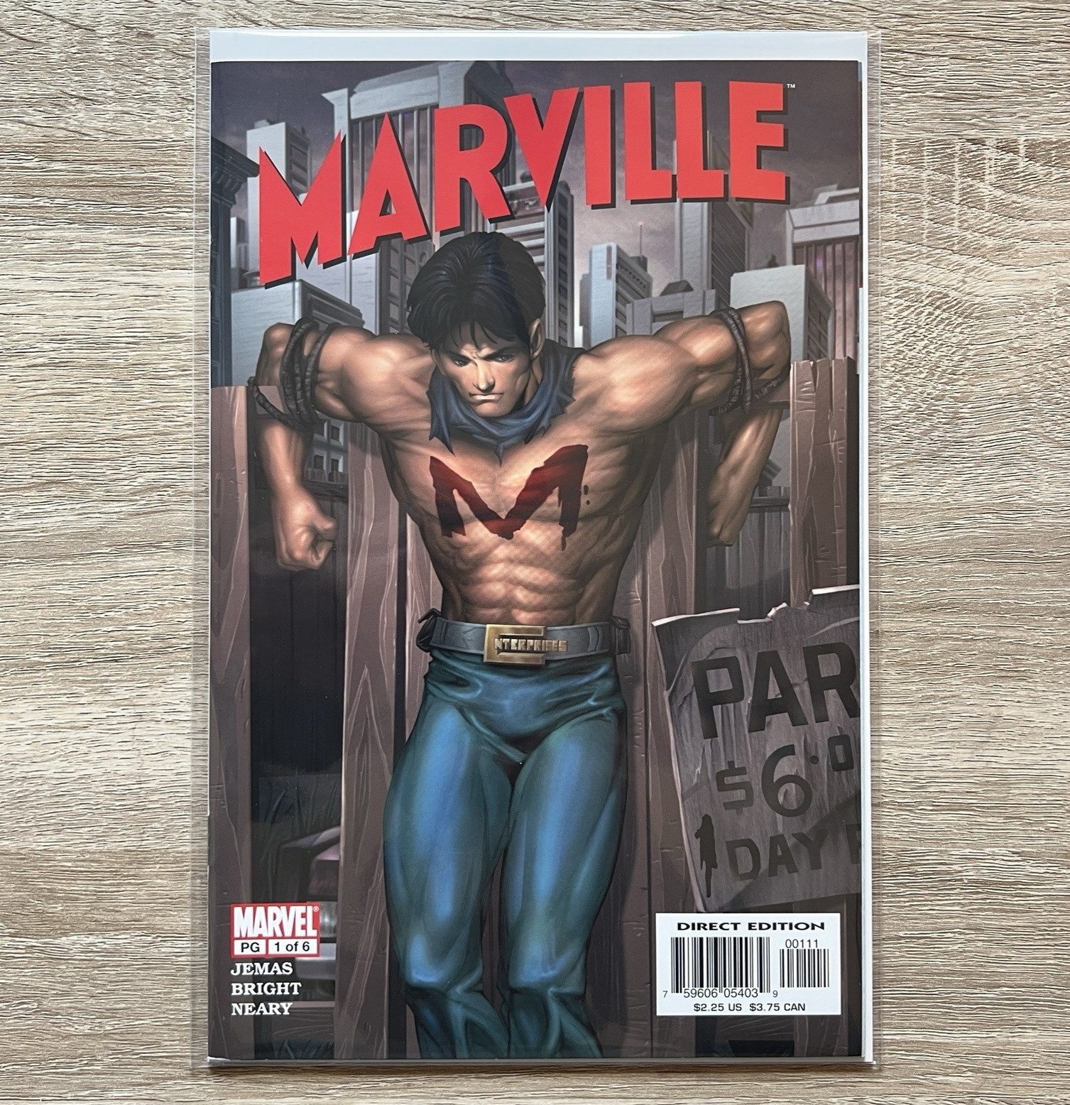Marville 1 Marvel Comics 2002 Cover A Bill Jemas Mark Bright 1st Print F/VF